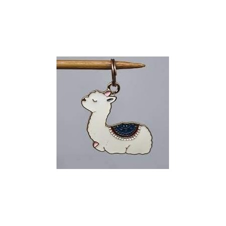 Lama m. blå saddel