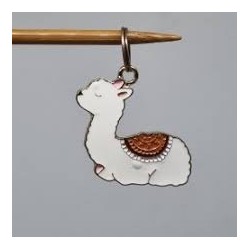 Lama med rød ryg